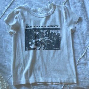 White Mini Graphic Tshirt